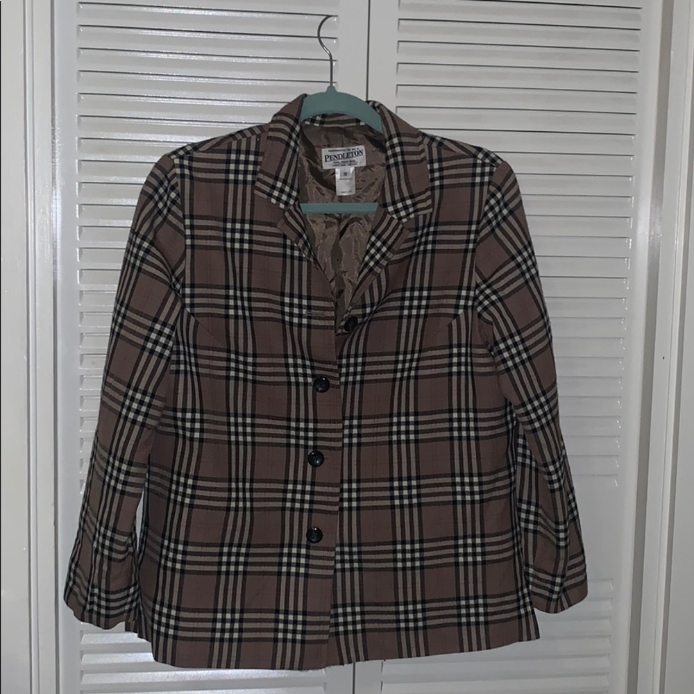 Plaid Blazer